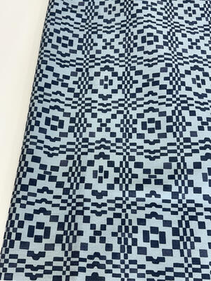 Marais performance velvet in Ciel Blue
