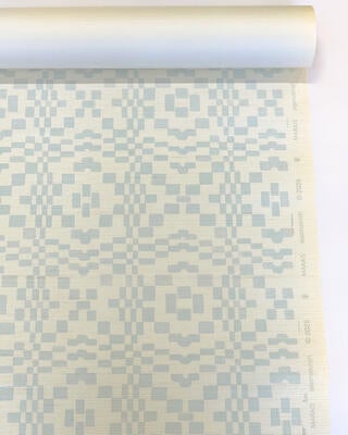 Marais sisal grasscloth wallcovering in Ciel Blue