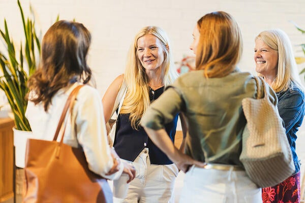 After the event, guests had a chance to mingle with panelists Grace Start and Jean Stoffer