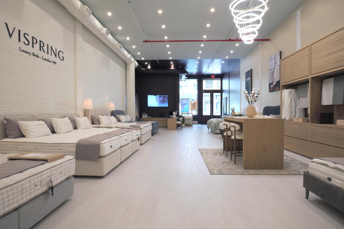 Vispring, the British luxury mattress maker, opened a flagship in New York